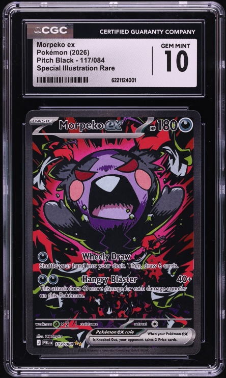 2026 Pokemon SV Pitch Black SIR Morpeko ex #117/084 CGC 10 GEM MINT