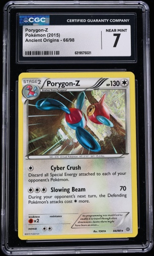 2015 Pokemon Ancient Origins Porygon-Z #66/98 CGC 7 NRMT