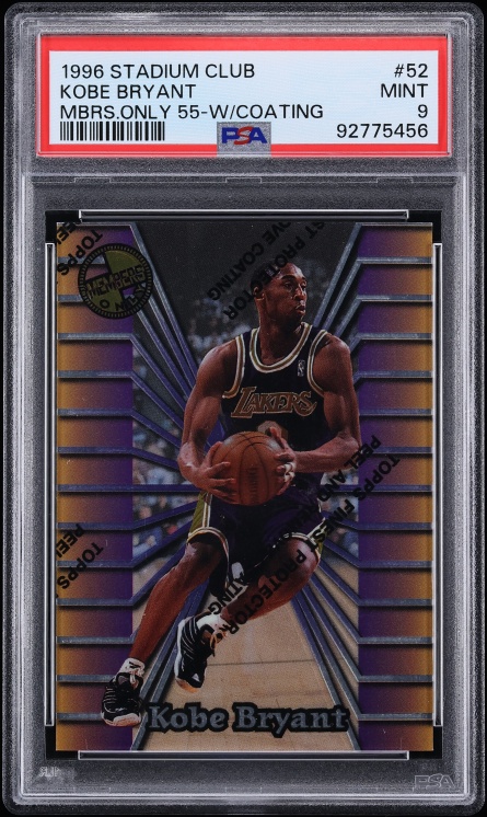 1996 Hoops Grant Hill's All-Rookie Team Kobe Bryant ROOKIE #3 PSA