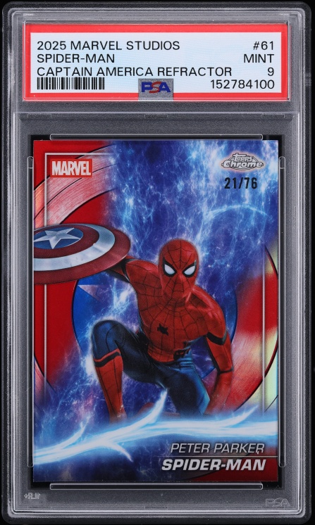 2025 Topps Chrome Marvel Clawed Superfractor Spider-Man 1/1 #101