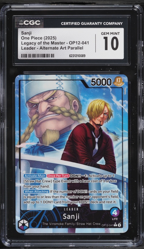 2025 One Piece Legacy Of The Master Alt Art Leader Sanji #OP12-041