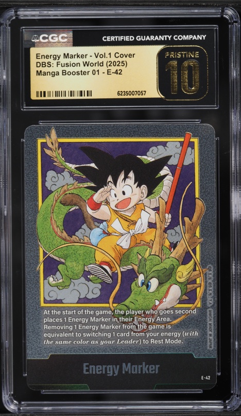 CGC 10 PRISTINE エナジーマーカー Vol.12 E-75 2025 DBS: Fusion World Manga Booster 02 Energy Marker - Vol.12