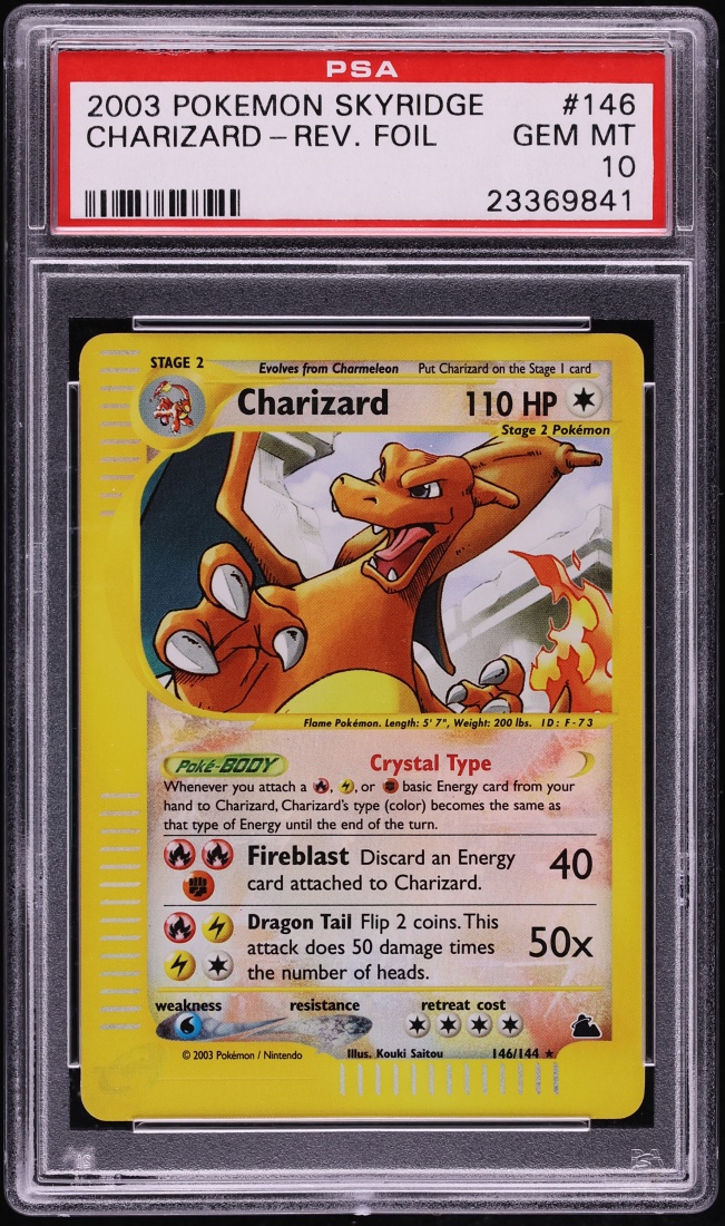 2003 Pokemon Skyridge Reverse Holo Charizard #146 PSA 10 GEM MINT