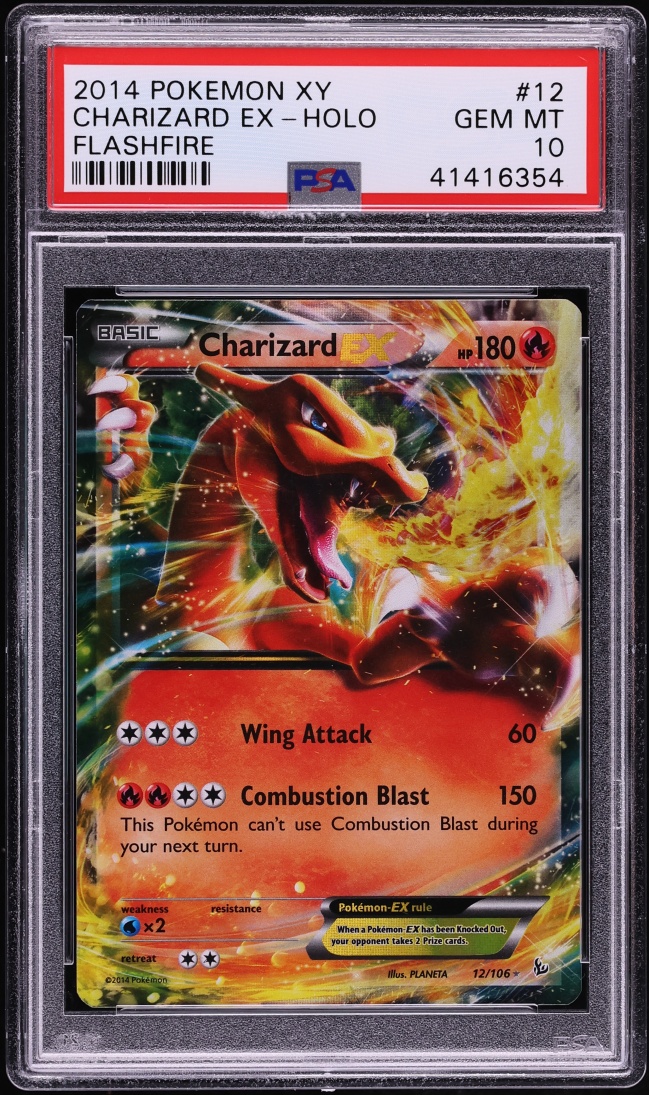 2014 Pokemon XY Flashfire Holo Charizard EX #12 PSA 10 GEM MINT