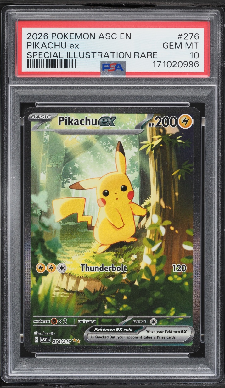 2026 Pokemon Mega Evolution Ascended Heroes SIR Pikachu Ex #276 PSA 10 GEM MINT
