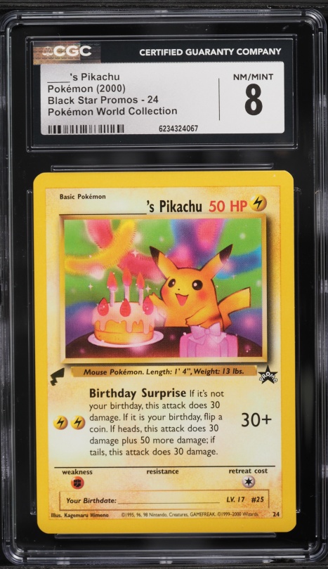 2000 Pokemon Chinese World Collection Jungle Pikachu #60 CGC 9