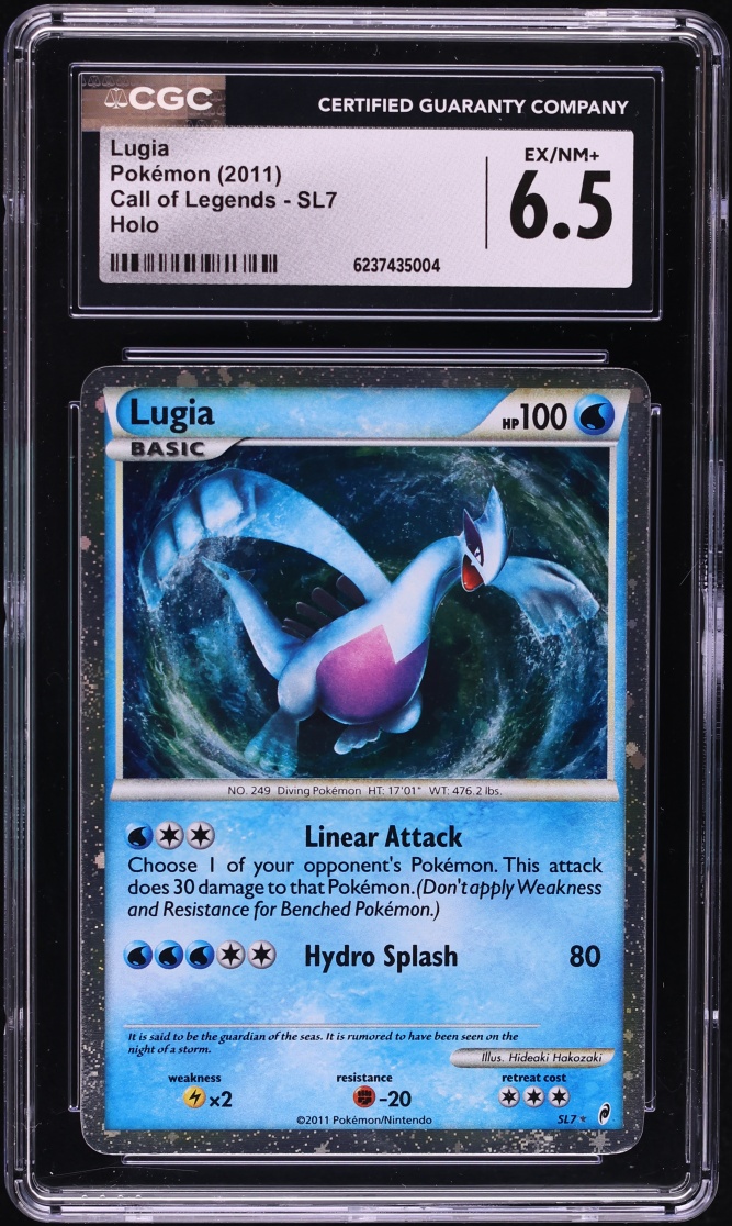 2011 Pokemon Call Of Legends Holo Lugia #SL7 CGC 6.5 EXMT+