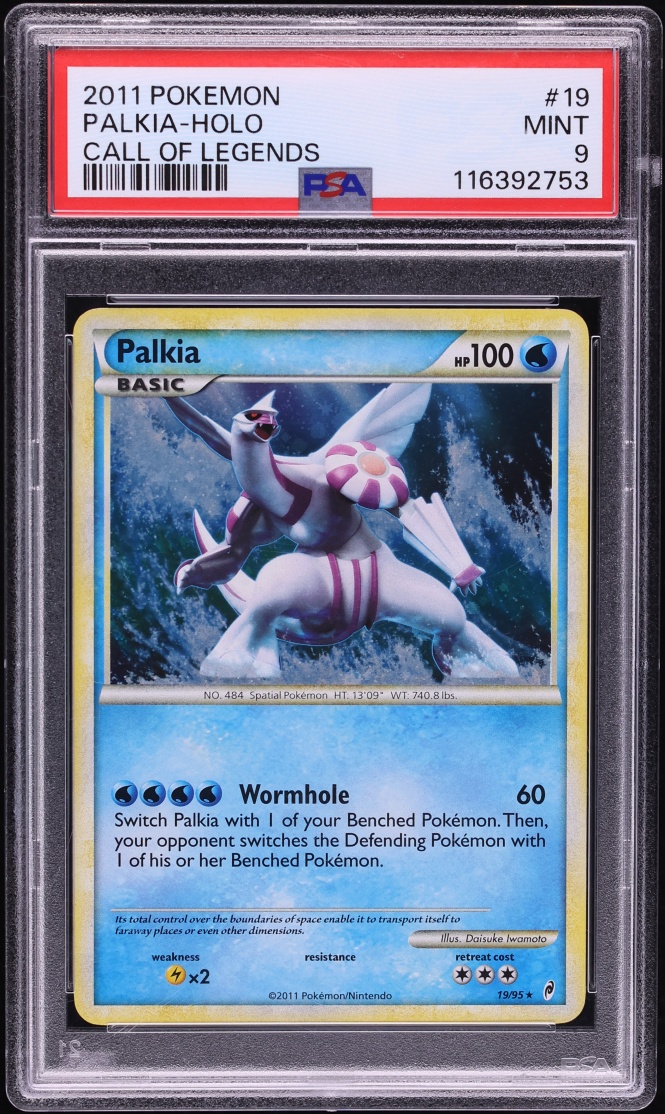 2011 Pokemon Call Of Legends Holo Palkia #19 PSA 9 MINT