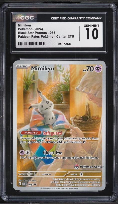 2024 Pokemon Japanese Sv-P Promo Gym Promo Pack 6 Mimikyu #156 PSA