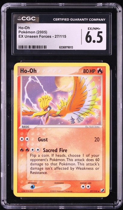 2005 Pokemon Japanese Promo CoroCoro Magazine Glossy Ho-Oh ex #76