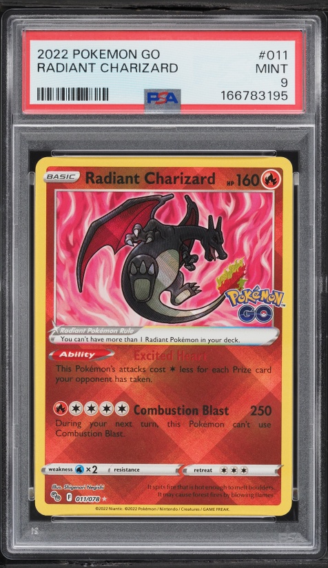 2022 Pokemon Sword & Shield GO Holo Radiant Charizard #11