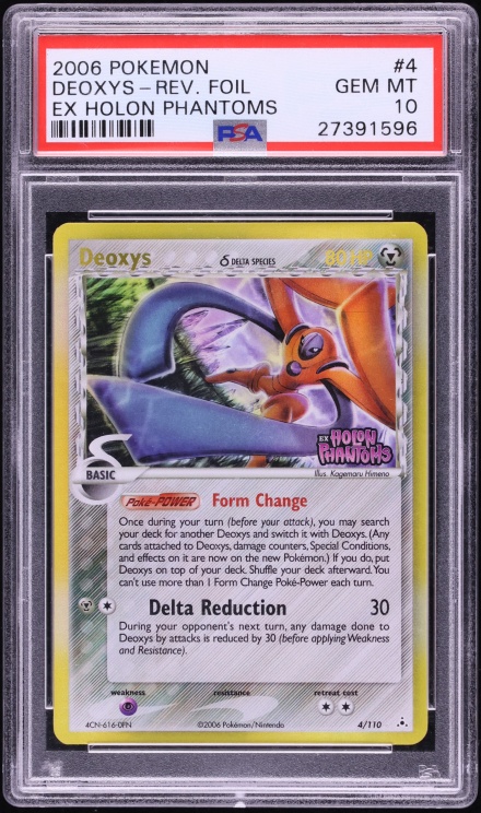 2006 Pokemon EX Holon Phantoms Reverse Holo Delta Species Deoxys #4 PSA 10 GEM MINT