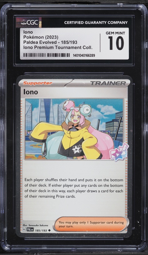 2024 Pokemon SV Promo Premium Tournament Collection Iono #124 PSA