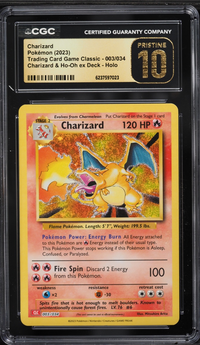 2023 Pokemon SV TCG Classic Collection Ho-Oh Ex Deck Holo Charizard #3 CGC 10 PRISTINE