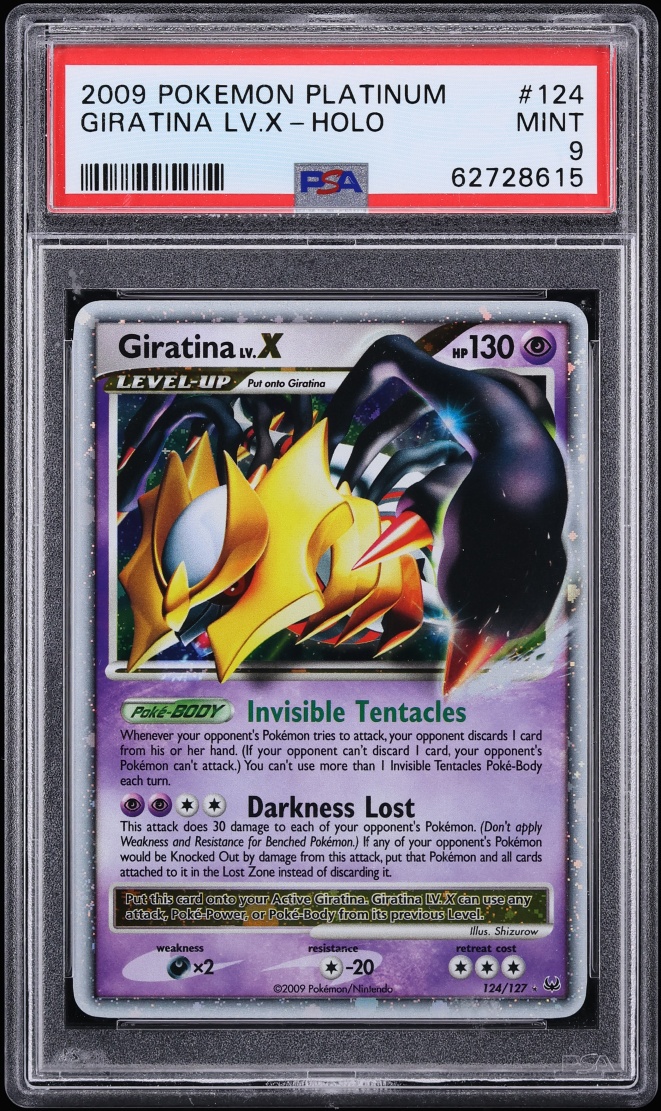 2009 Pokemon Platinum Holo Giratina Lv.X #124 PSA 9 MINT
