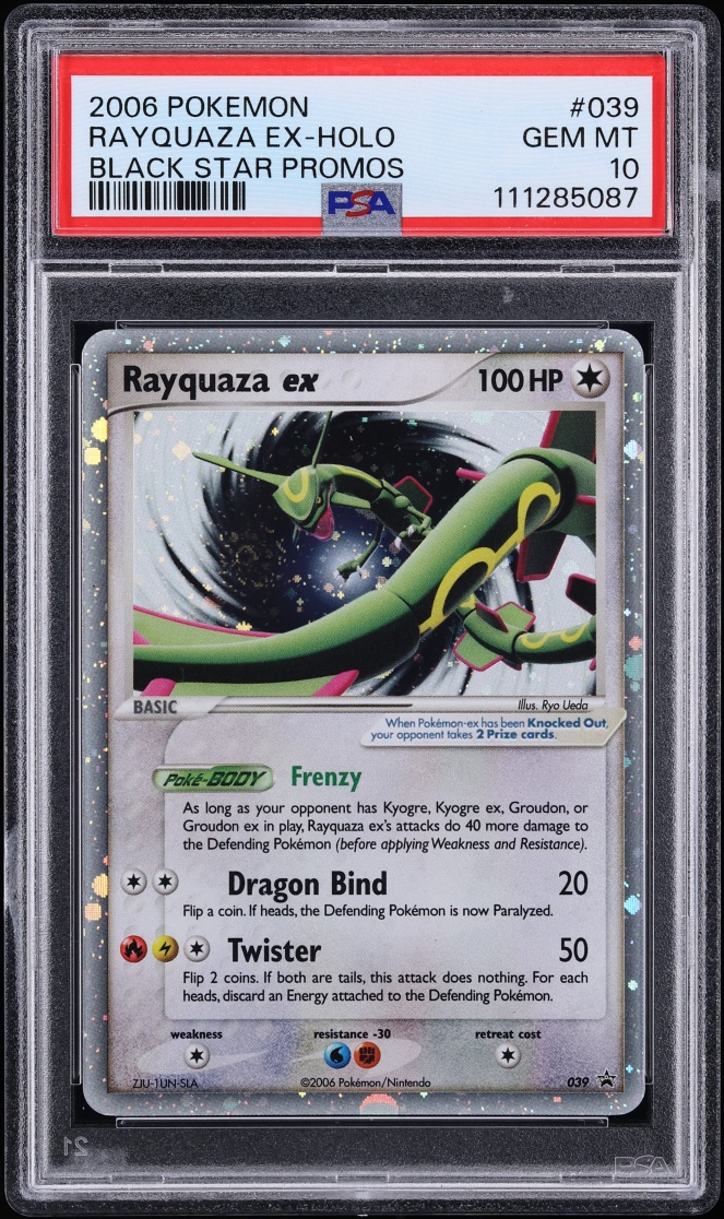 2006 Pokemon EX Black Star Promo Holo Rayquaza Ex #39 PSA 10 GEM MINT