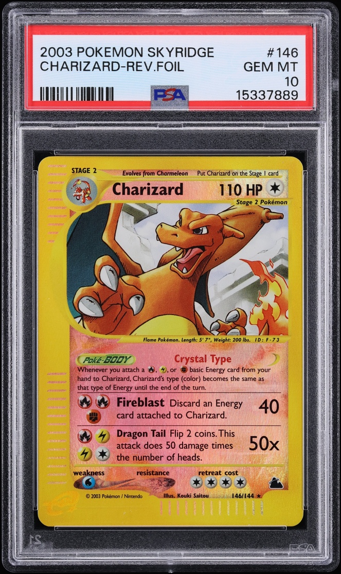 2003 Pokemon Skyridge Reverse Holo Charizard #146 PSA 10 GEM MINT