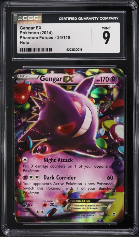 2014 Pokemon Japanese XY Phantom Gate 1st Edition Holo Gengar EX