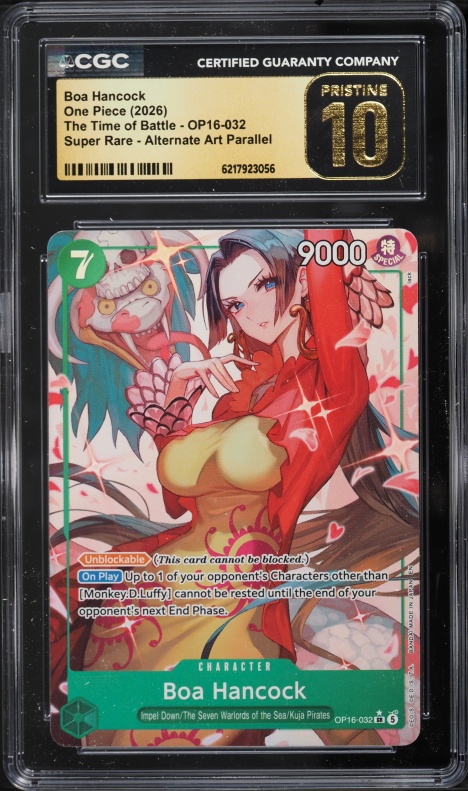 2026 One Piece The Azure Sea's Seven SR Boa Hancock #OP14-112 CGC