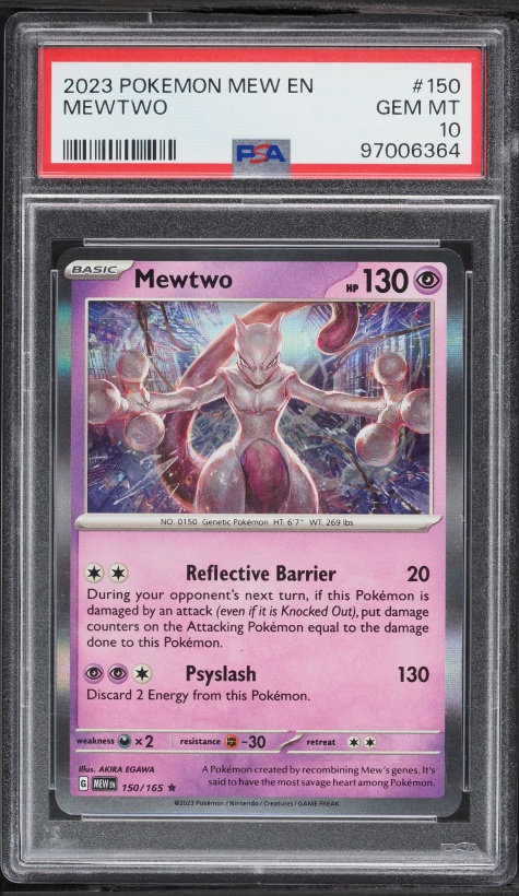 2023 Pokemon TCG Classic Collection Holo Mewtwo #14 CGC 10 GEM