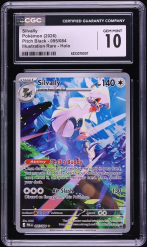 2026 Pokemon Mega Evolution Pitch Black IR Silvally #95 CGC 10 GEM MINT