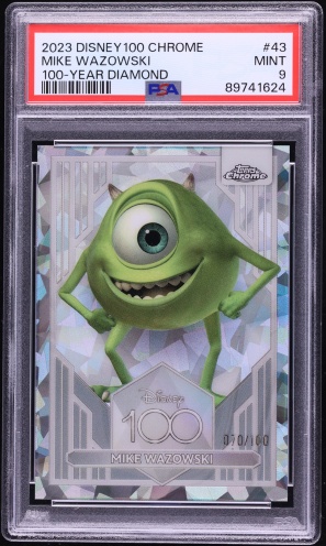 その他 Topps Chrome Disney100 PSA9 FLIK GREEN 2023 Topps Chrome Disney 100 Green Refractor Mike & Sulley AUTO