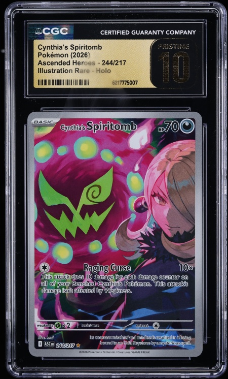 2026 Pokemon Mega Evolution Ascended Heroes IR Cynthia's Spiritomb #244 CGC 10 PRISTINE