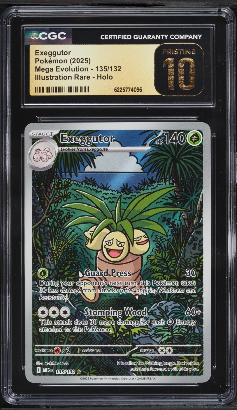 2025 Pokemon Mega Evolution IR Exeggutor #135 CGC 10 PRISTINE