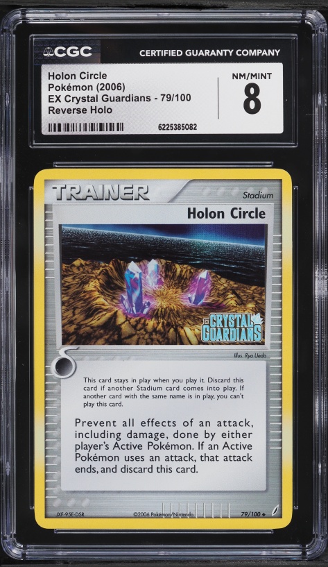 2006 Pokemon EX Crystal Guardians Reverse Holo Holon Circle #79 CGC 8 NM-MT