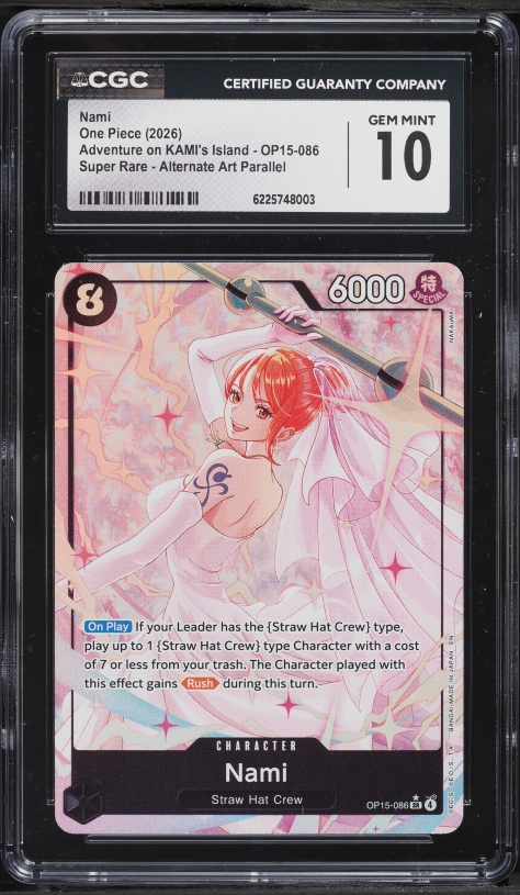 2025 One Piece X Baskin Robbins Campaign Collection Card Nami PSA