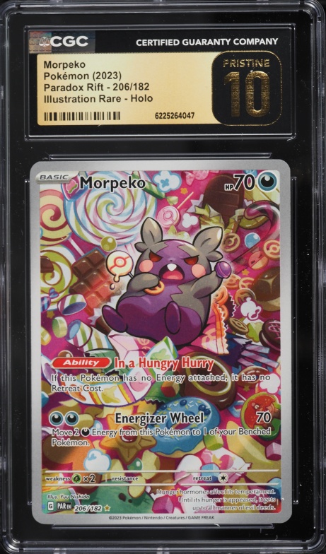 2023 Pokemon Scarlet & Violet Paradox Rift IR Morpeko #206 CGC 10 PRISTINE