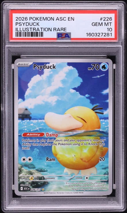 2019 Pokemon Japanese Playing Cards Old Maid Psyduck CGC 10