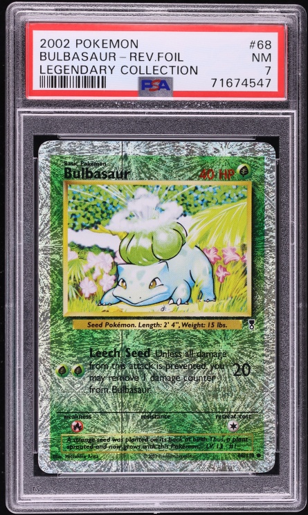 2002 Pokemon Legendary Collection Reverse Holo Eevee #74 PSA 7