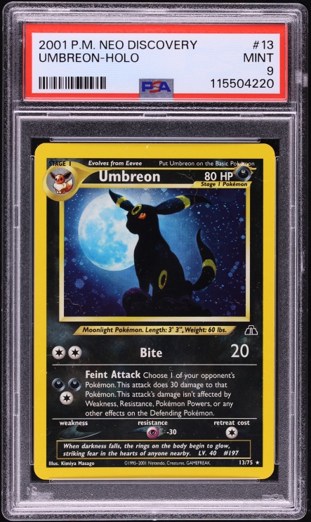 2000 Pokemon Japanese Neo 2 Crossing The Ruins Holo Umbreon #197