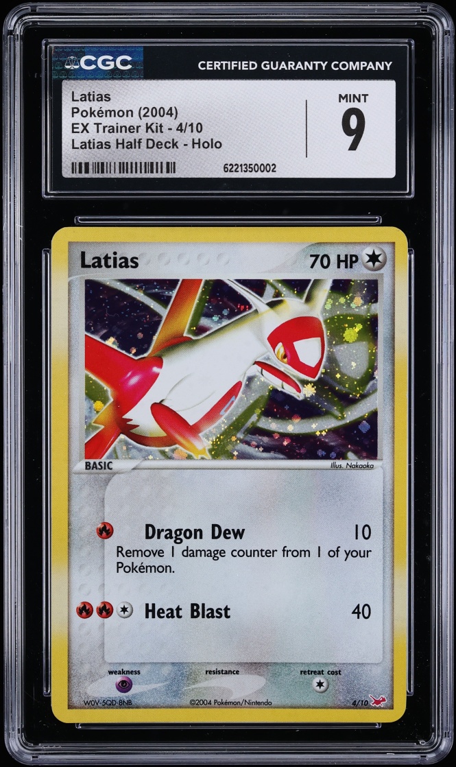2004 Pokemon EX Trainer Kit Half Deck Holo Latias #4 CGC 9 MINT