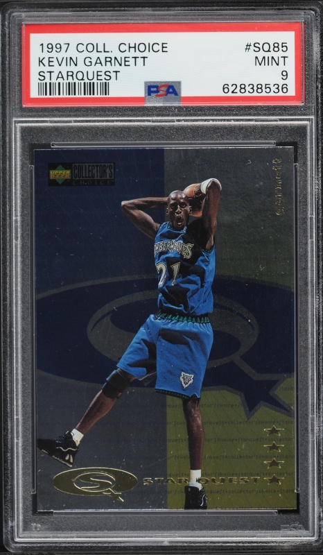 1996 Skybox E-X 2000 Credentials Kevin Garnett /499 #40 PSA 9 MINT