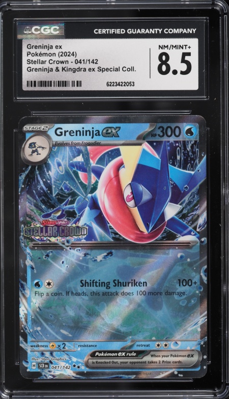 2024 Pokemon Scarlet & Violet Stellar Crown Special Collection Greninja Ex #41 CGC 8.5 NM-MT+