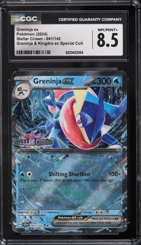 2024 Pokemon Scarlet & Violet Stellar Crown Special Collection Greninja Ex #41 CGC 8.5 NM-MT+