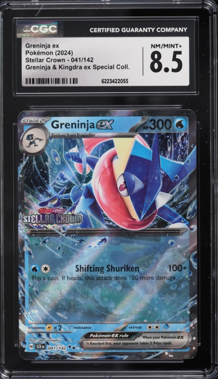 2024 Pokemon Scarlet & Violet Stellar Crown Special Collection Greninja Ex #41 CGC 8.5 NM-MT+