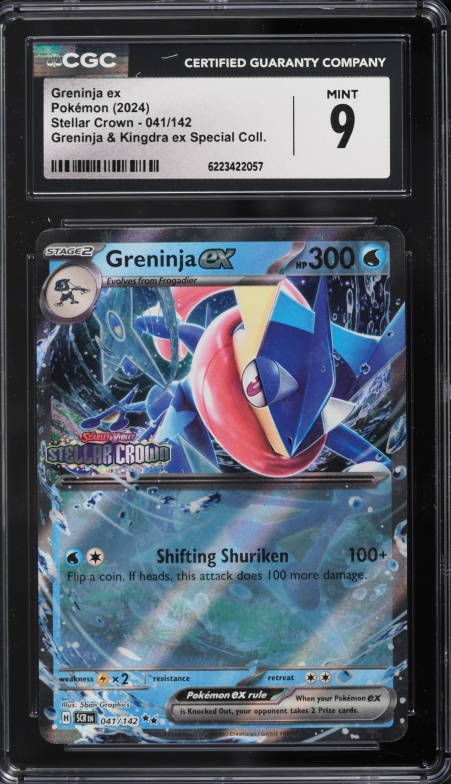 2024 Pokemon Scarlet & Violet Stellar Crown Special Collection Greninja Ex #41 CGC 9 MINT