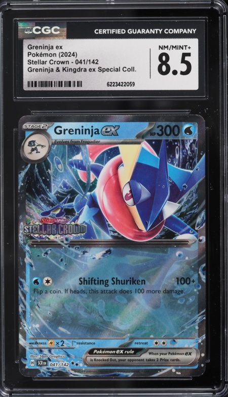 2024 Pokemon Scarlet & Violet Stellar Crown Special Collection Greninja Ex #41 CGC 8.5 NM-MT+