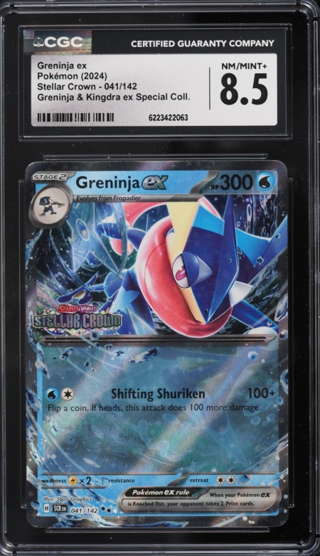 2024 Pokemon Scarlet & Violet Stellar Crown Special Collection Greninja Ex #41 CGC 8.5 NM-MT+