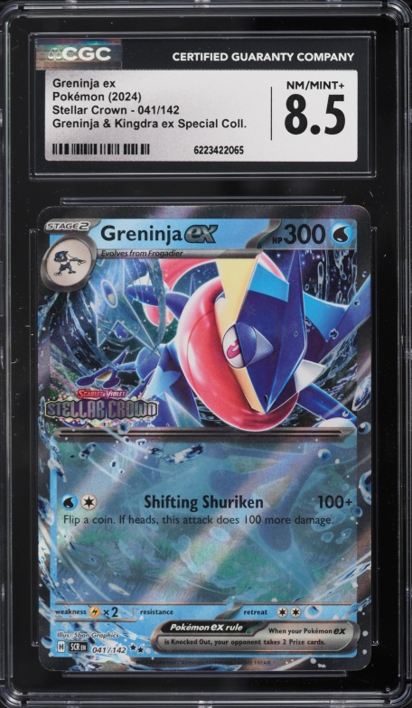 2024 Pokemon Scarlet & Violet Stellar Crown Special Collection Greninja Ex #41 CGC 8.5 NM-MT+