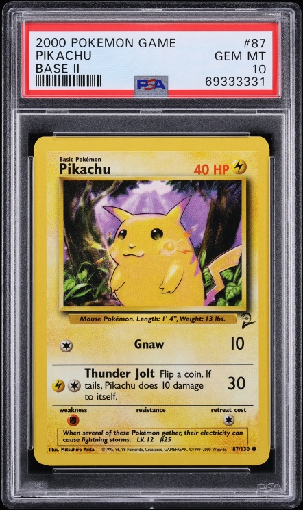 2000 Pokemon Chinese World Collection Jungle Pikachu #60 CGC 9