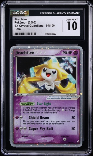 2006 Pokemon EX Crystal Guardians Holo Jirachi EX #94 CGC 10 GEM MINT