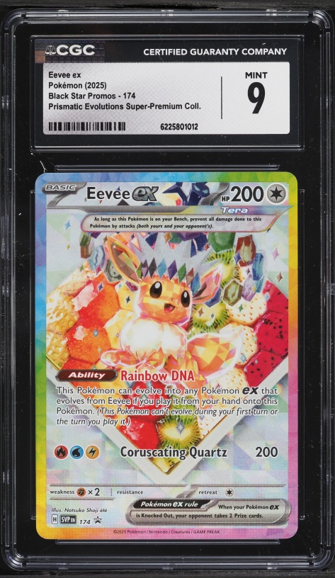 2025 Pokemon SV Promo Prismatic Evolutions Super Premium Full Art Eevee Ex #174 CGC 9 MINT