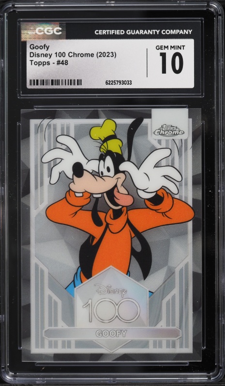 2025 Topps Chrome Update Mickey And Friends Superfractor Goofy 1/1