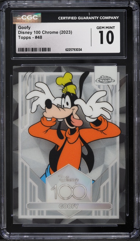 2025 Topps Chrome Update Mickey And Friends Superfractor Goofy 1/1