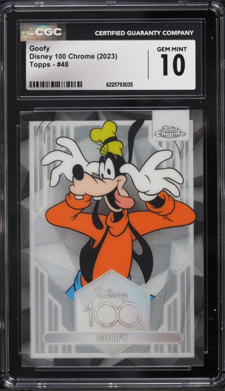 2025 Topps Chrome Update Mickey And Friends Superfractor Goofy 1/1
