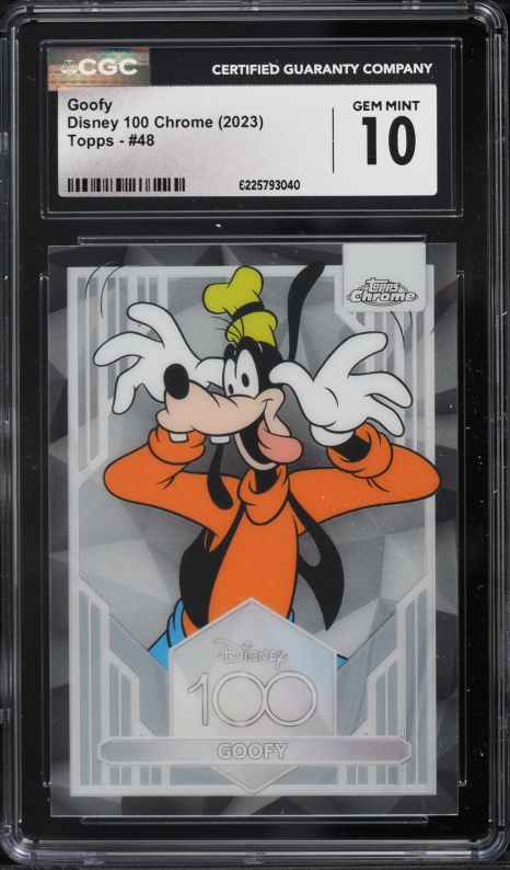 2025 Topps Chrome Update Mickey And Friends Superfractor Goofy 1/1
